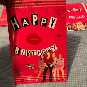 5 items for $20/ Red Birthday small gift bag with Playful Design